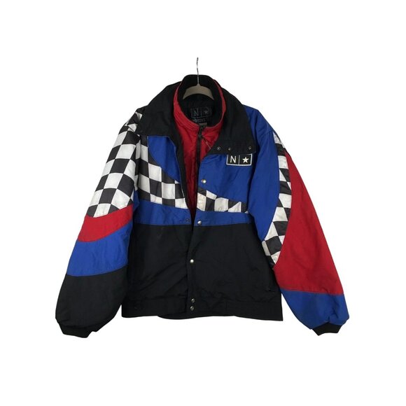 Vtg NORTHSTAR Snowmobile Jacket Mens LARGE Sled Insulated Racing Snow Coat - Picture 1 of 16